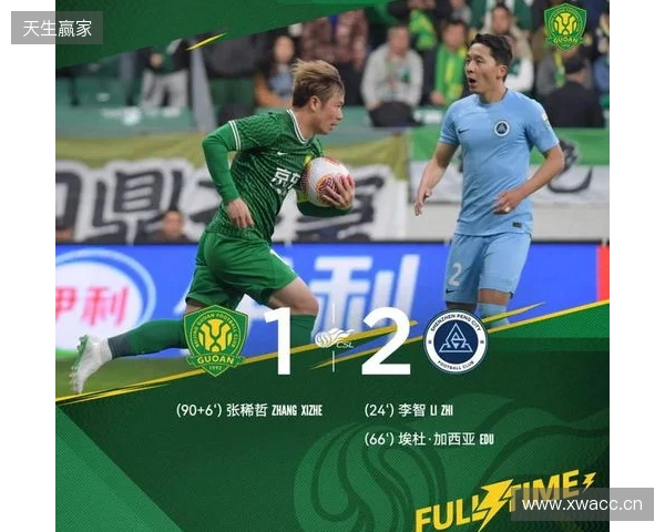 终结5轮不胜！国安1-0绝杀新鹏城 张稀哲89分钟绝杀送新鹏城3连败